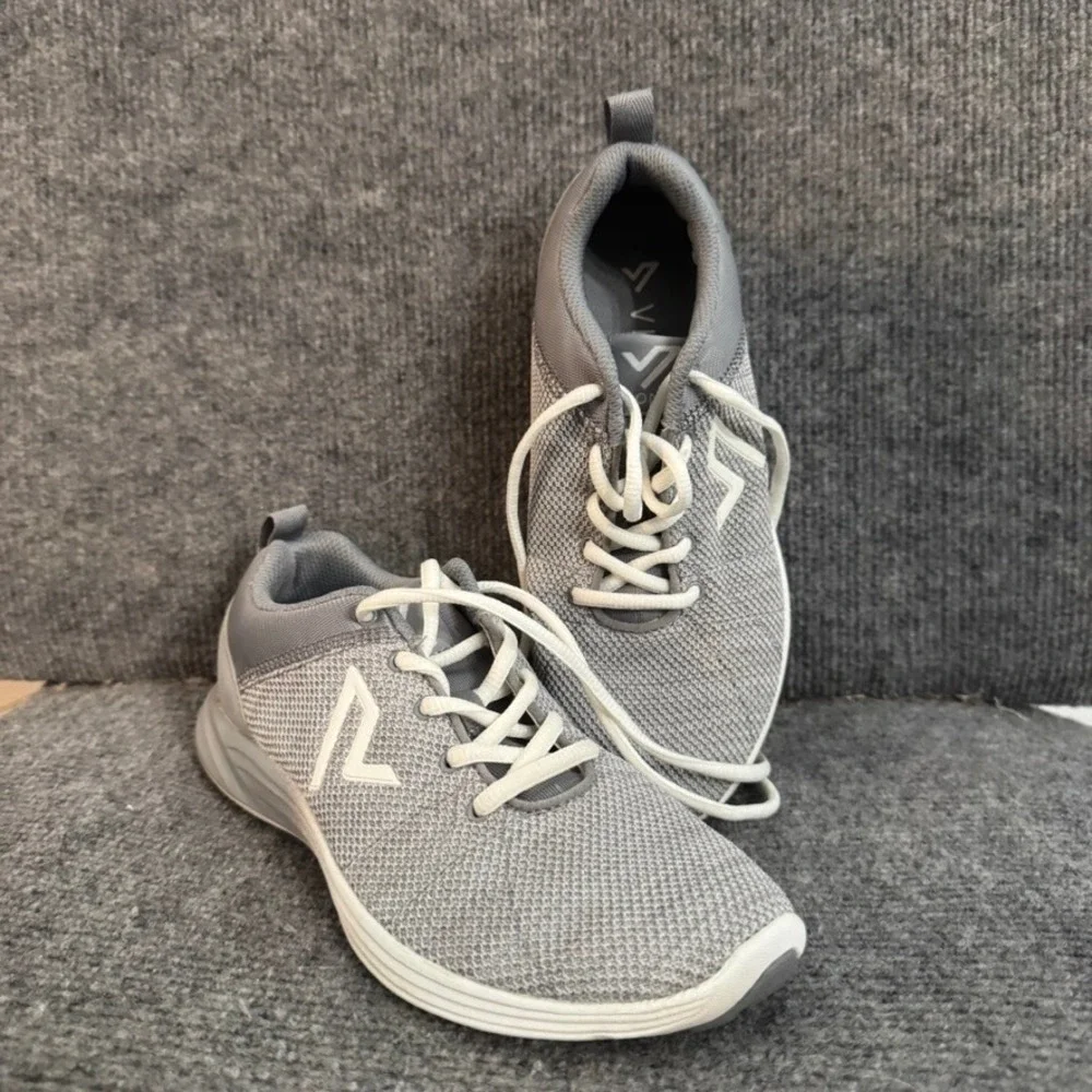 Vionic Grey Mesh Lace Up Active Walking Sneakers Shoes Womens Size 6